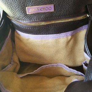 Jimmy Choo brown leather shoulder bag(os)
